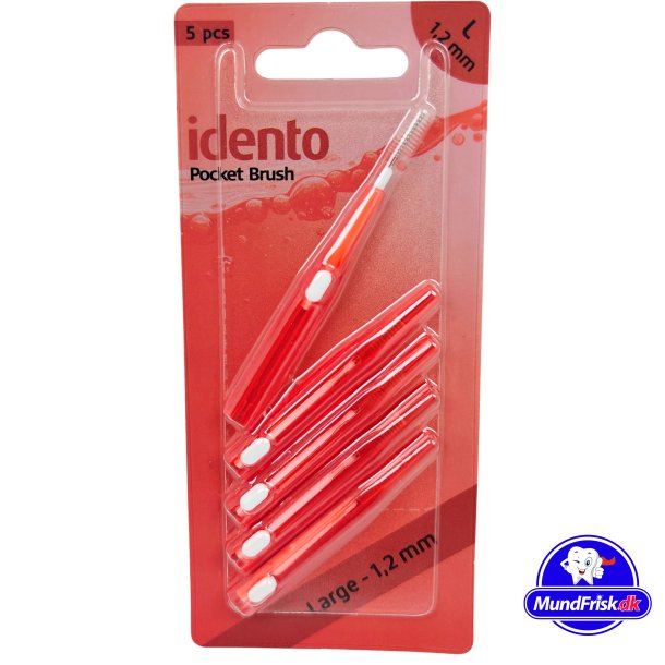 Interdentalborstar IDENTO Pocket Brush Large 1,2 mm 5 st.