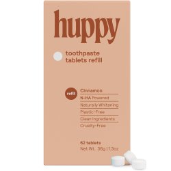 Naturliga xylitoltandkrmstabletter HUPPY hydroxyapatit Cinnamon 62 Refill st.