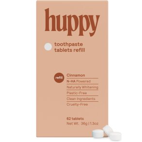 Naturliga xylitoltandkrmstabletter HUPPY hydroxyapatit Cinnamon 62 Refill st.