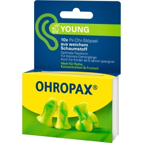 Ohropax Young repropper for mindre rer 10 pcs.