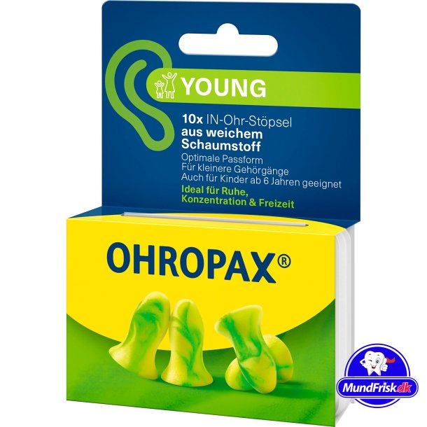 Ohropax Young Ohrstpsel fr kleinere Ohren 10 Stk.