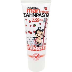 Barntandkrm DR. STROBLS Kids Strawberry 0-6 r 75 ml.