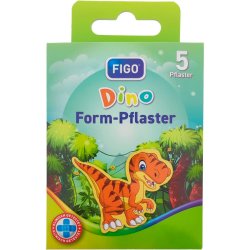 Barneplaster FIGO Dinosaur-formet 5 pcs.