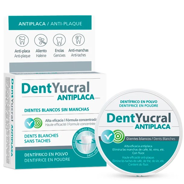 Whitening Tandpasta Pulver DENTYUCRAL Anti-Plaque 50g