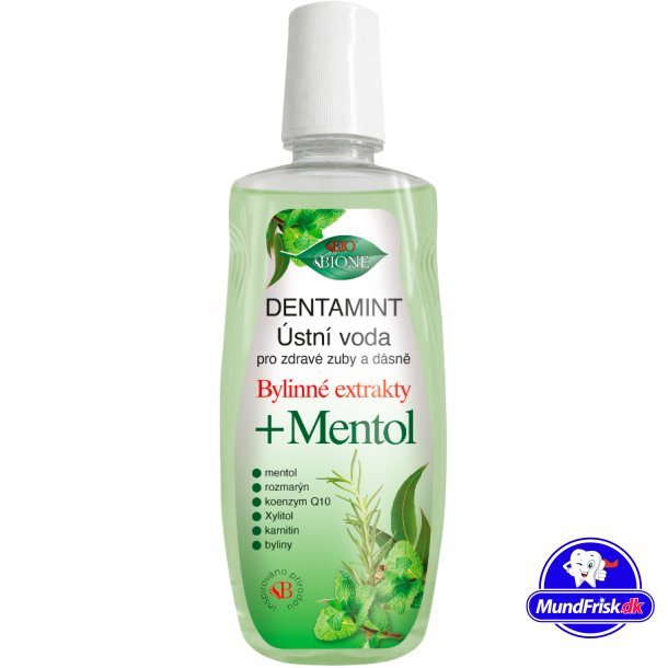 Paradentose Mundskyl BIONE Dentamint Q10 Menthol 500 ml