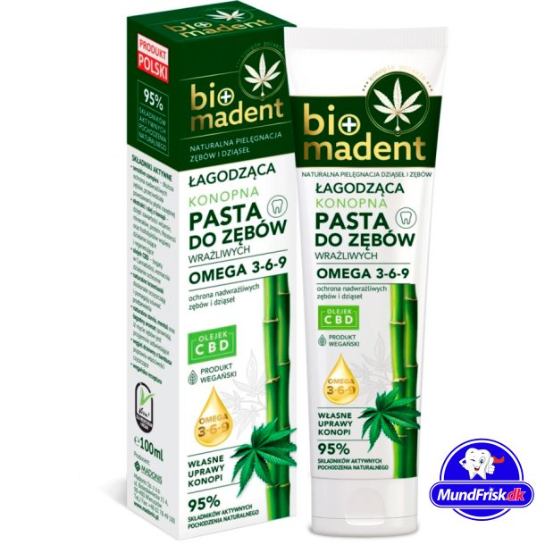CBD Zahnpasta BIO MADENT Omega 3-6-9 Vegan 75 ml