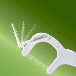 Tannholder WDW 3-in-One Flush-pick-brush WHITE