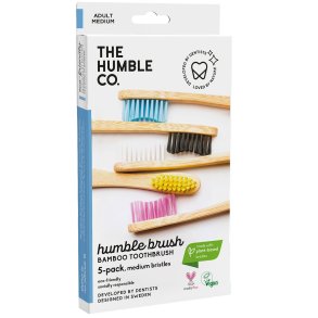 Bambu-tandborstar 5 st. THE HUMBLE Co. Original Medium