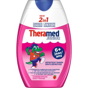 Theramed Barntandkrm Junior 2- in 1 Strawberry
