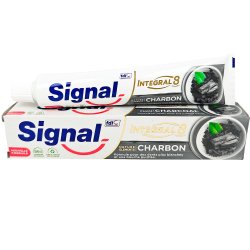 Whitening Tandkrm SIGNAL Integral 8 Actions Activated Charcoal 75 ml
