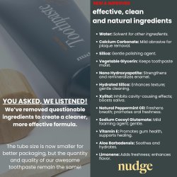 NUDGE Naturlig Hydroxyapatit Whitening Tandkrm + Tandblekningspenna