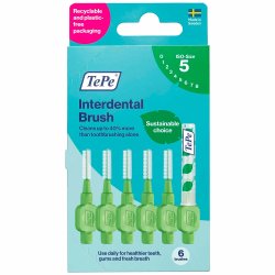 TePe Mellemrumsbrster Original 6 stk. Grn 0.8 mm. ISO 5