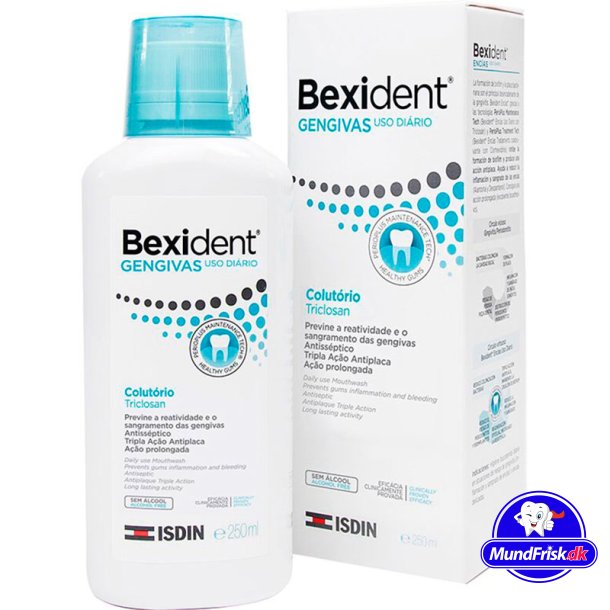 Triclosan Mundskyl BEXIDENT Gum Care 250 ml
