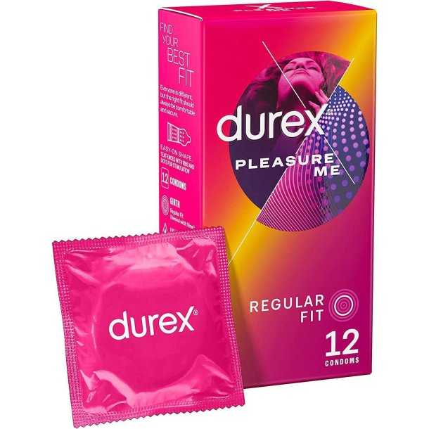DUREX Kondomer 12 st. Pleasure Me Kondomer Regular Passform