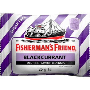 Fishermans Friend Blackcurrant Sukkerfri Halstabletter 25g