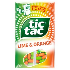 TIC TAC Halstabletter Lime & Orange 4 x 18 g