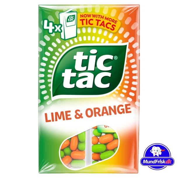 TIC TAC Lutschtabletten Lime &amp; Orange 4 x 18g