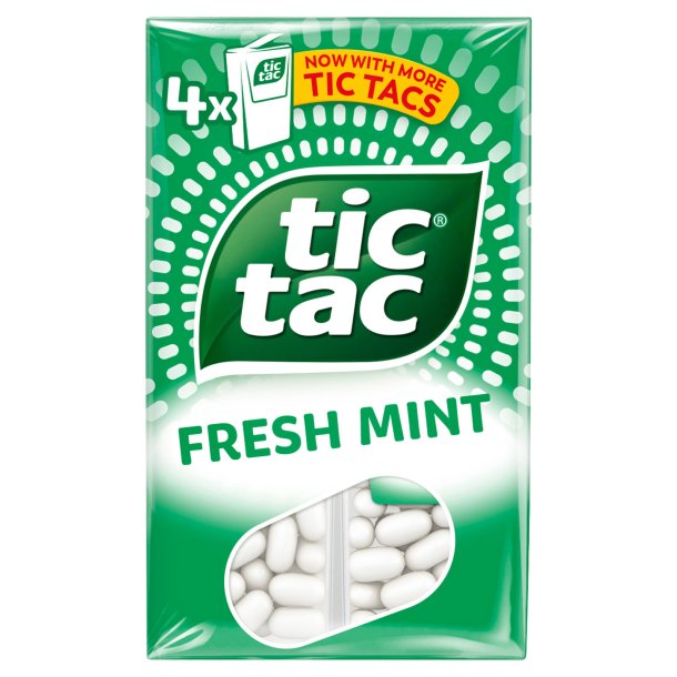 TIC TAC Halstabletter Fresh Mint 4 x 18 g