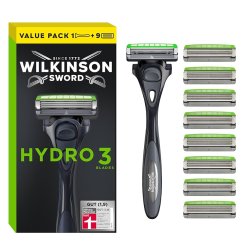 Wilkinson Barberskraber + 9 barberblade Hydro 3