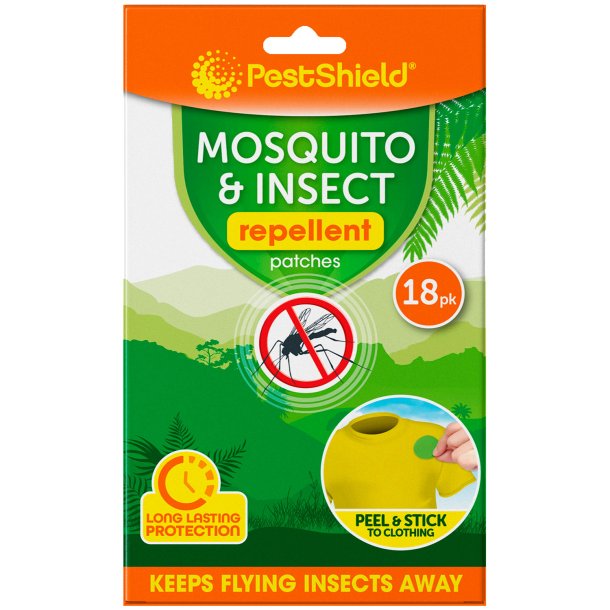 Myggeafvisende Citronella Plastre PESTSHIELD 18 stk.