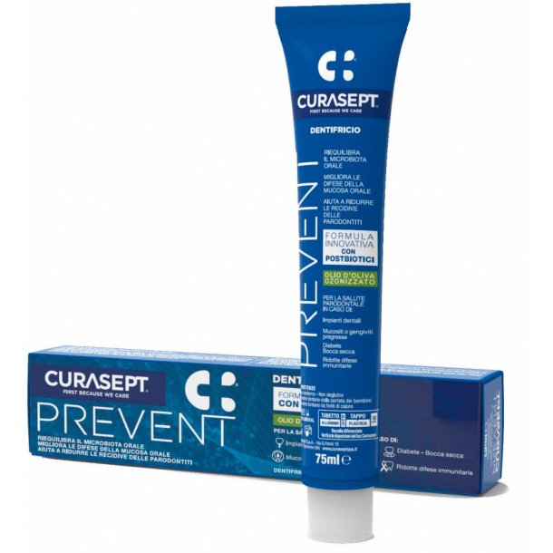 Postbiotics tandkrm CURASEPT Prevent 75 ml.