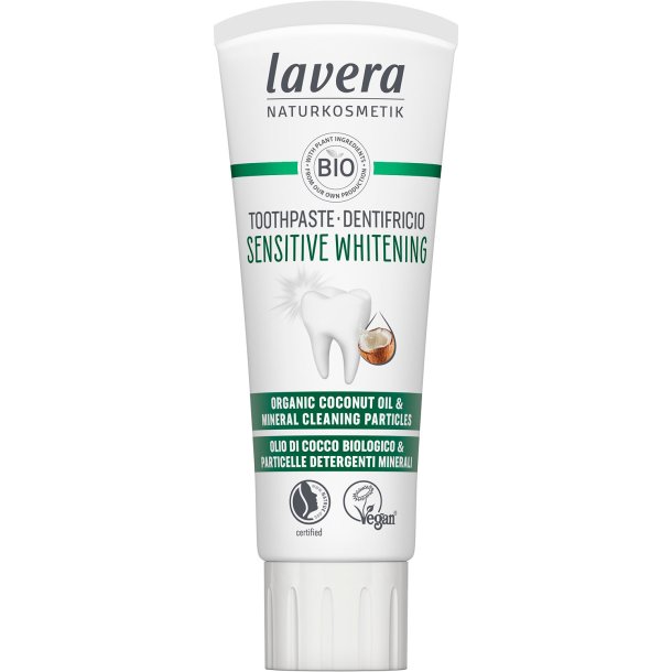 Naturlig xylitoltandkrm LAVERA Sensitive Whitening 75 ml.