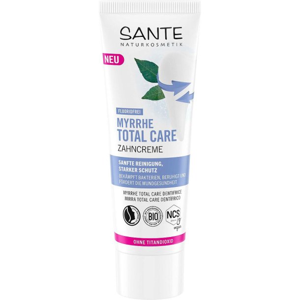 Myrrhe Zahnpasta SANTE Myrrh &amp; Xylitol Fluorfrei 75 ml.