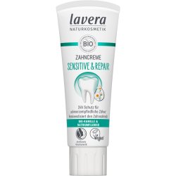 Naturlig Tandpasta LAVERA Sensitive &amp; Repair Med Fluor 75 ml