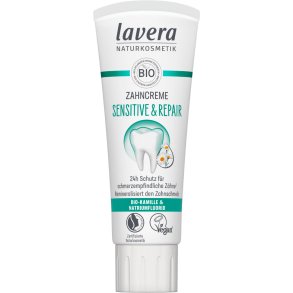 Naturlig Tandpasta LAVERA Sensitive & Repair Med Fluor 75 ml