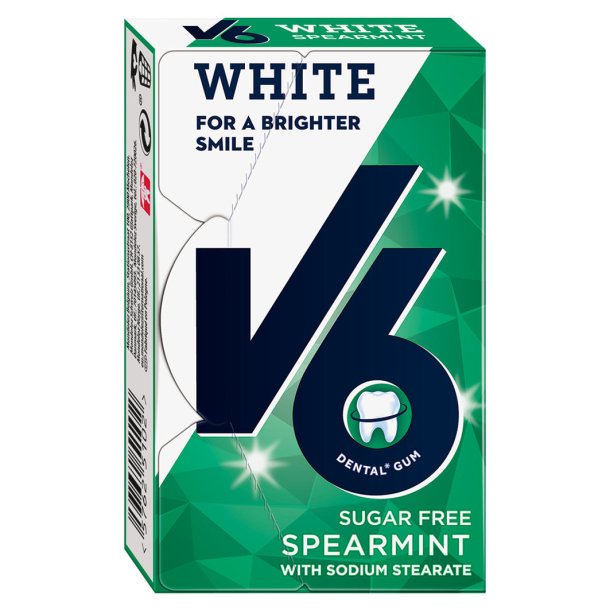 V6 Xylitol Tyggegummi Spearmint 24g