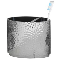 Nu Steel Tandbrsteholder Hammered Rustfrit Stl