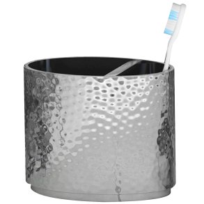 Nu Steel Tandbrsteholder Hammered Rustfrit Stl