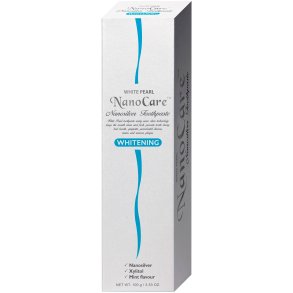 Tandblekning Tandkrm WHITE PEARL NanoCare Silver Mint & Xylitol 100g
