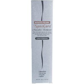 Tandblekning Tandkrm WHITE PEARL NanoCare Silver Universal + Xylitol 100g
