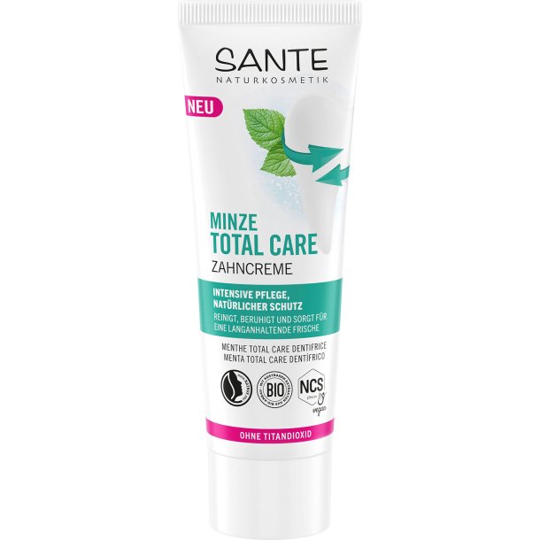 Naturlig Xylitol Tandpasta SANTE Mint Fluorfri 75 ml.