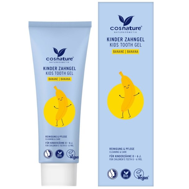 kologisk Brnetandpasta Gel COSNATURE Kids Banana 75 ml