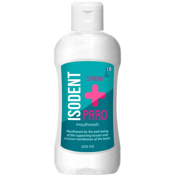 Mundskyl for Tandkdsbetndelse ISODENT Paro Strong 100 ml.