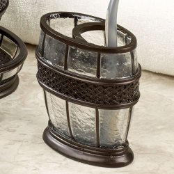 Tandbrsteholder Nu Steel Ice Clear &amp; Bronze Resin