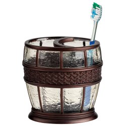 Tandbrsteholder Nu Steel Ice Clear &amp; Bronze Resin