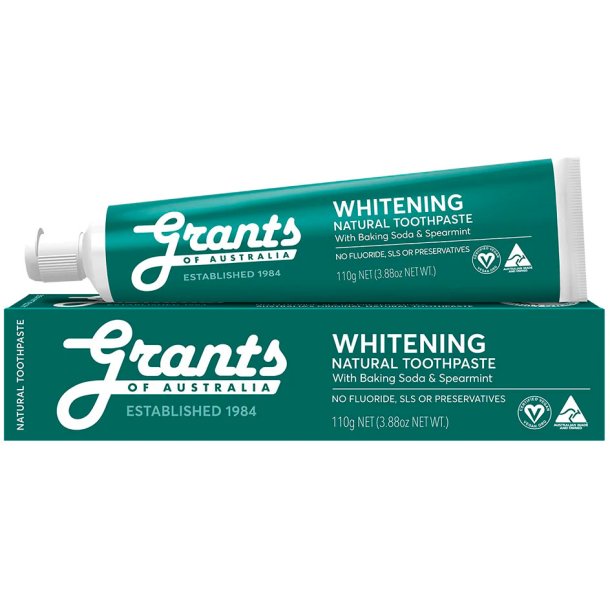 Naturlig Whitening Tandpasta GRANTS Xylitol &amp; Spearmint Fluorfri 110g