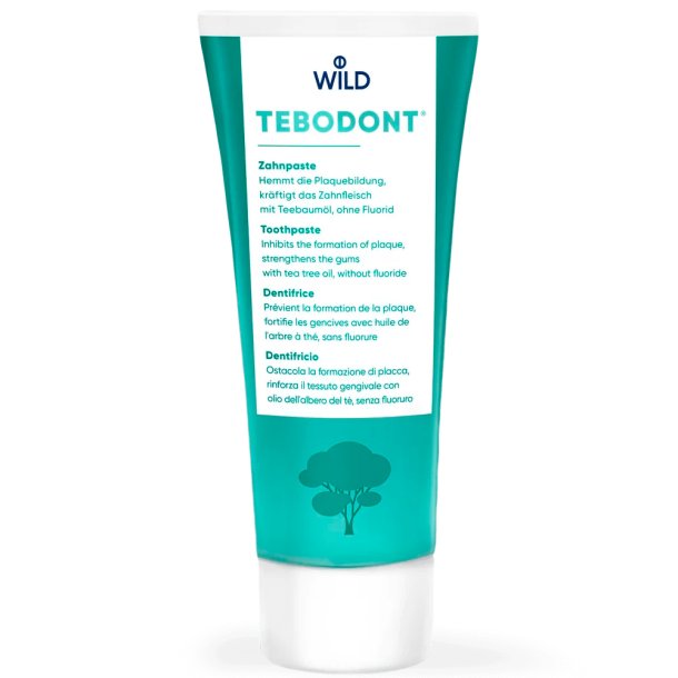 Tea Tree &amp; Xylitol Tannpasta TEBODONT Fluorfri 75ml