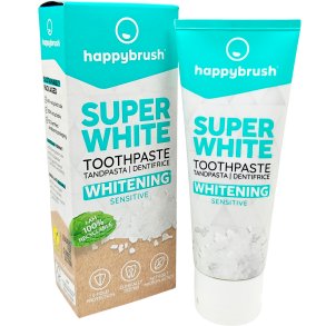 Whitening Tandpasta HAPPYBRUSH Superwhite Sensitive 75 ml