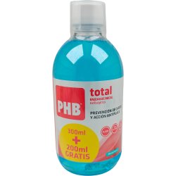Xylitol Munnvann PHB Total Antiseptisk &amp; Alkoholfri 500 ml