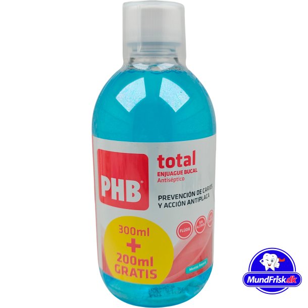 Xylitol Mundsplung PHB Total Antiseptisch &amp; Alkoholfrei 500 ml
