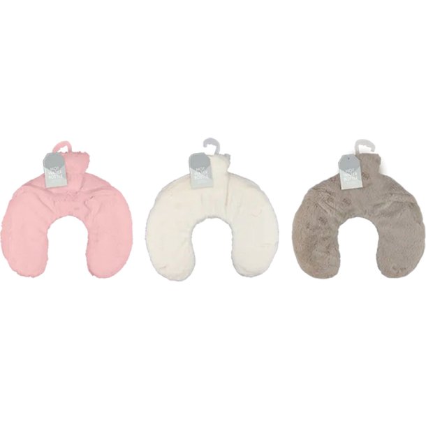 U-formet Varmedunk med Mykt Plysj-Trekk  For Nakke og Skuldre