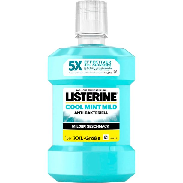 LISTERINE 1 ltr. Cool Mint MILD Antibakteriell Munvatten