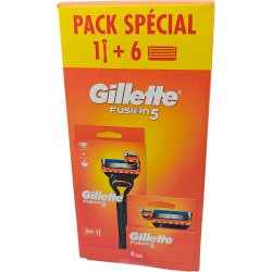 GILLETTE Fusion5 Barberskraber + 6 stk. Barberblade