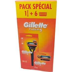 GILLETTE Fusion5 Barberskraber + 6 stk. Barberblade