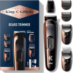 GILLETTE King C. Elektrisk Skggtrimmer inkl. 4 Kammar