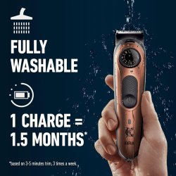 GILLETTE King C. Elektrisk Skgtrimmer Pro inkl. Prcisionshoved + 2 Kamme